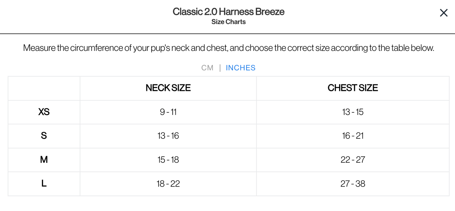 Harnais classique 2.0 - Dulce - PEACHY DOGS