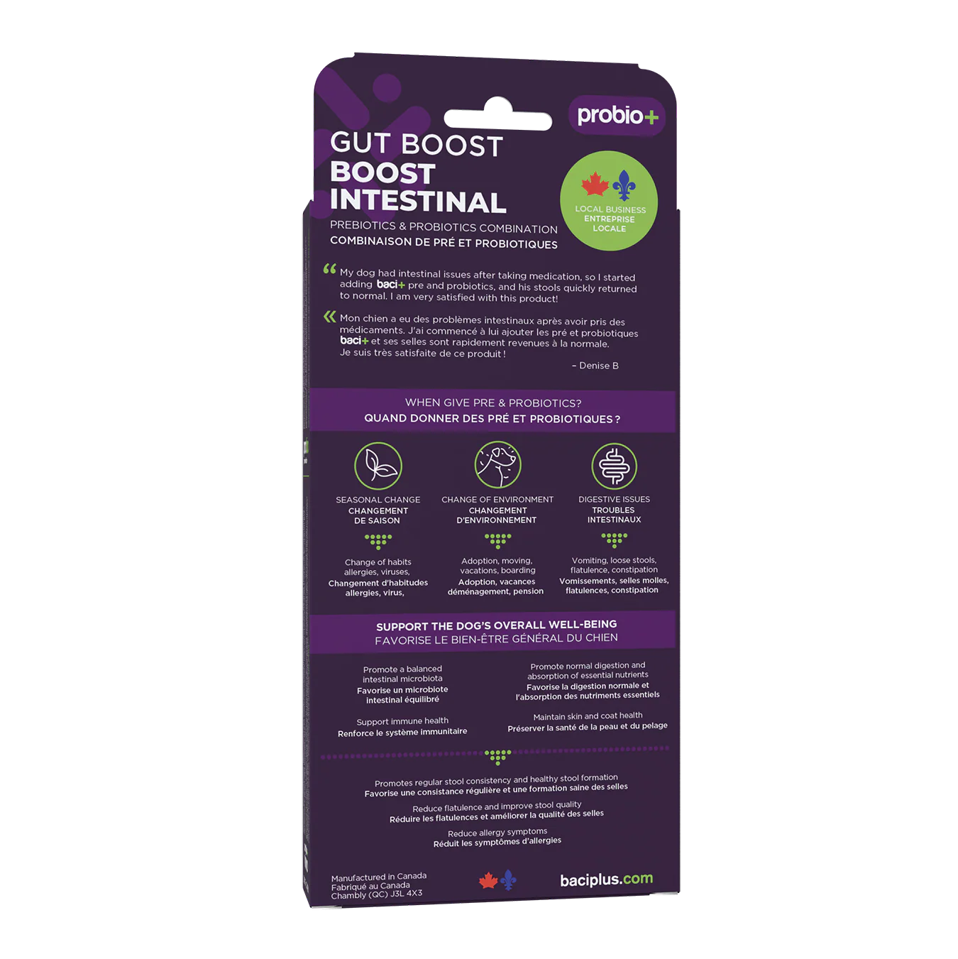 Trousse Boost Intestinal pour Chiens - Baci+