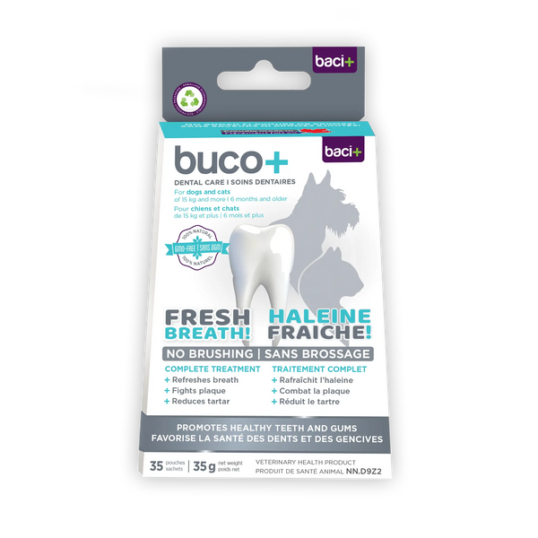 Soins Dentaires pour Chiens ou Chats plus de 15Kg - Baci+