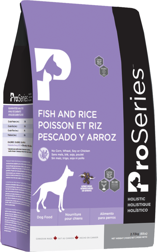 Nourriture pour Chien - ProSeries - Poisson et Riz - 12,9Kg
