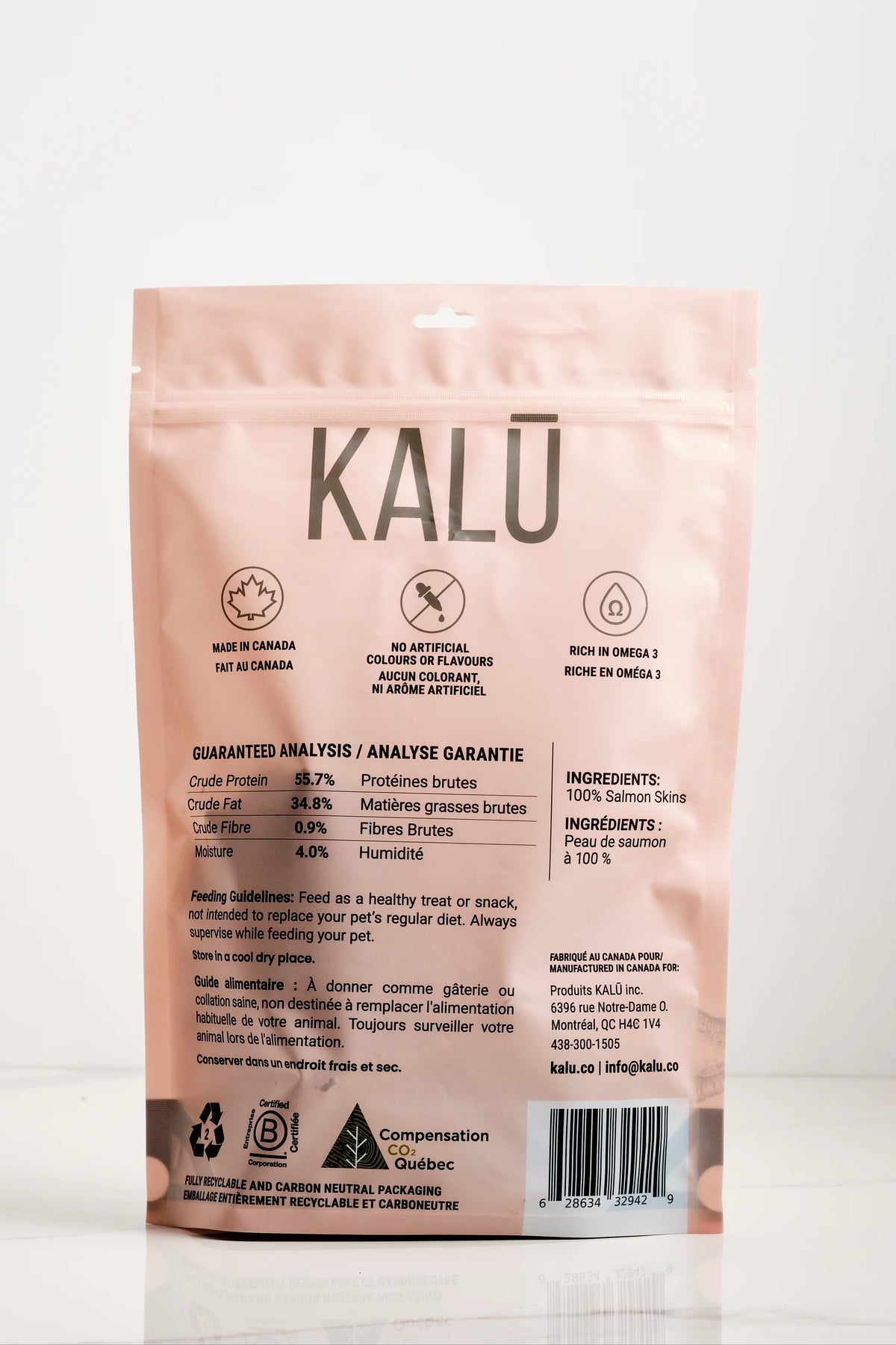 Peau de saumon déshydratée - KALŪ
